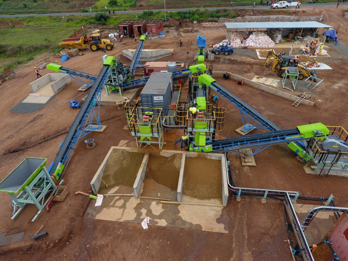 Aerial view of the processing plant